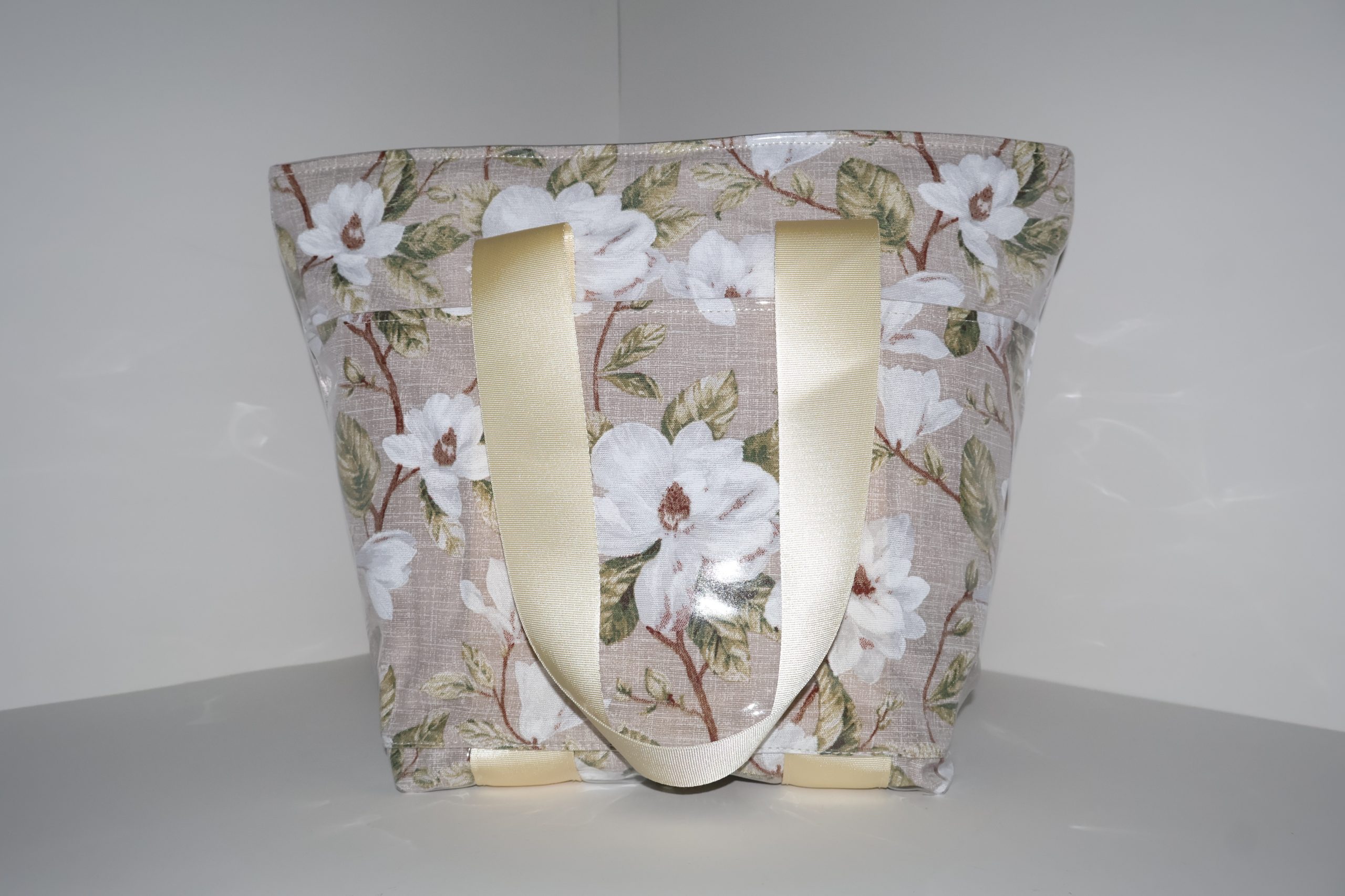 White Cherry Blossom Shopper