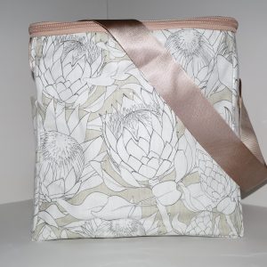 Beige Sketched Proteas Large Cooler