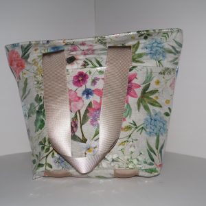 Beige Multiflower Shopper